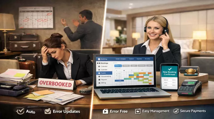 Fix Overbookings Fast with Online Hotel Management System